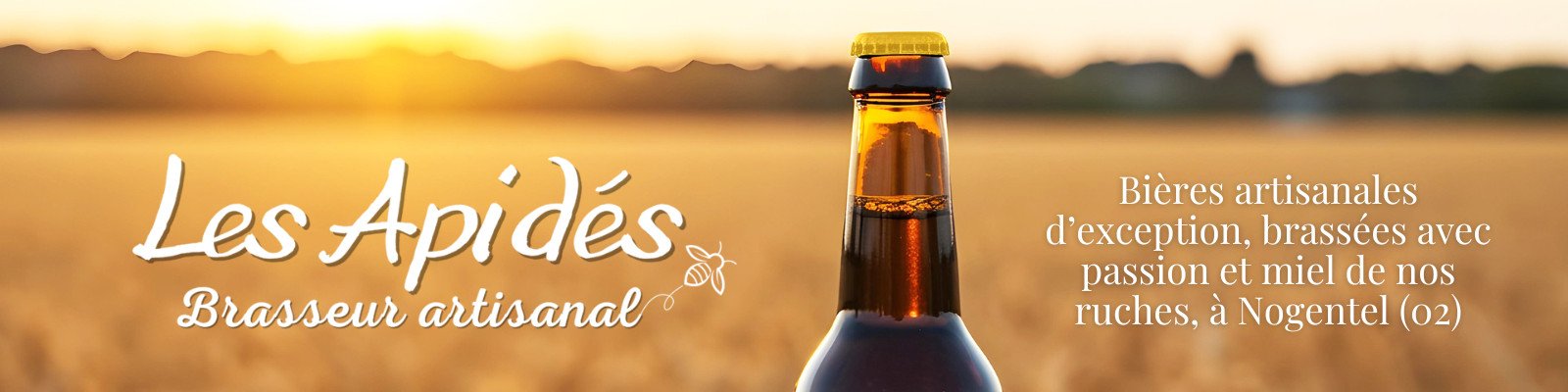 Bannière Les Apidés Brasseur Artisanal à Nogentel 02400 Banniere Les Apides Brasseur Artisanal a Nogentel 02400